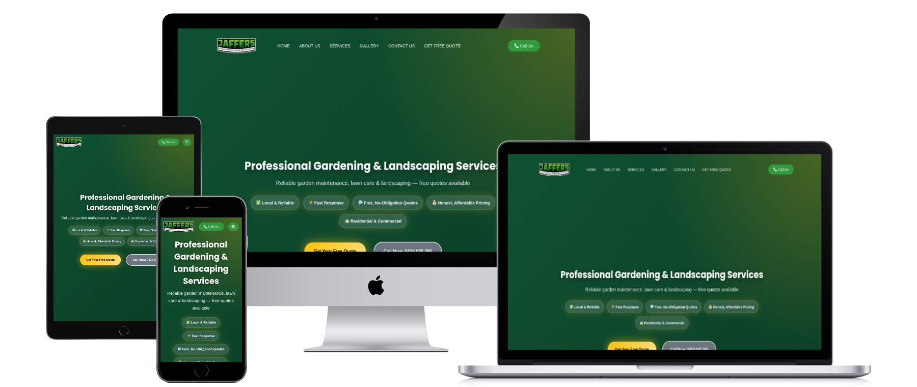 Jaffer's Landscaping Website